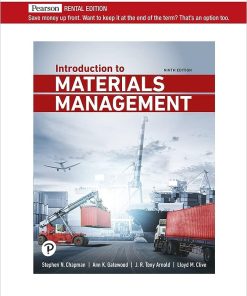 Solutions Manual for Introduction to Materials Management