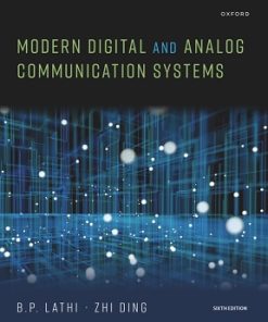 Solutions Manual for Modern Digital and Analog Communication Systems, B.P. Lathi & Zhi Ding, 6th Edition