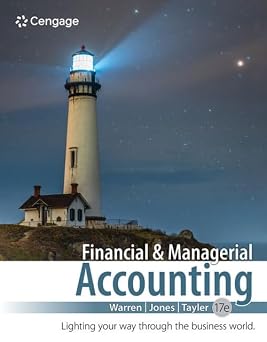 Test Bank for Financial & Managerial Accounting, Carl Warren, Jefferson P. Jones & William B. Tayler, 17th Edition